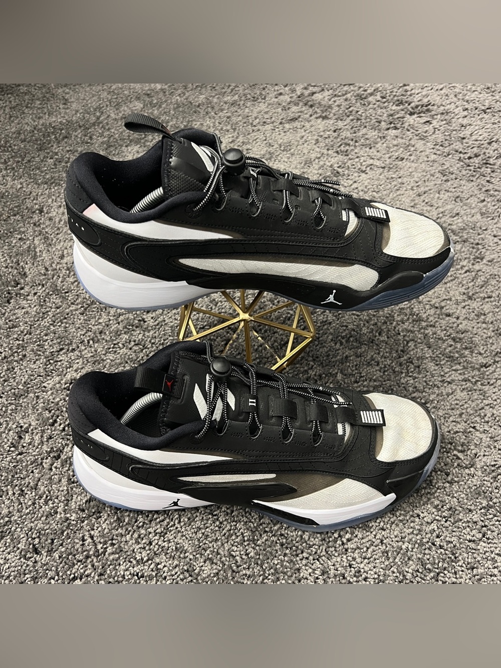 Jordan Luka 2 TB Shoes Men’s Size 12 Black White Pure Platinum FN7400-100 Doncic
